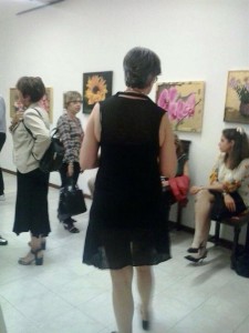 Vernissage -Opere di G.Regazzi sullo sfondo